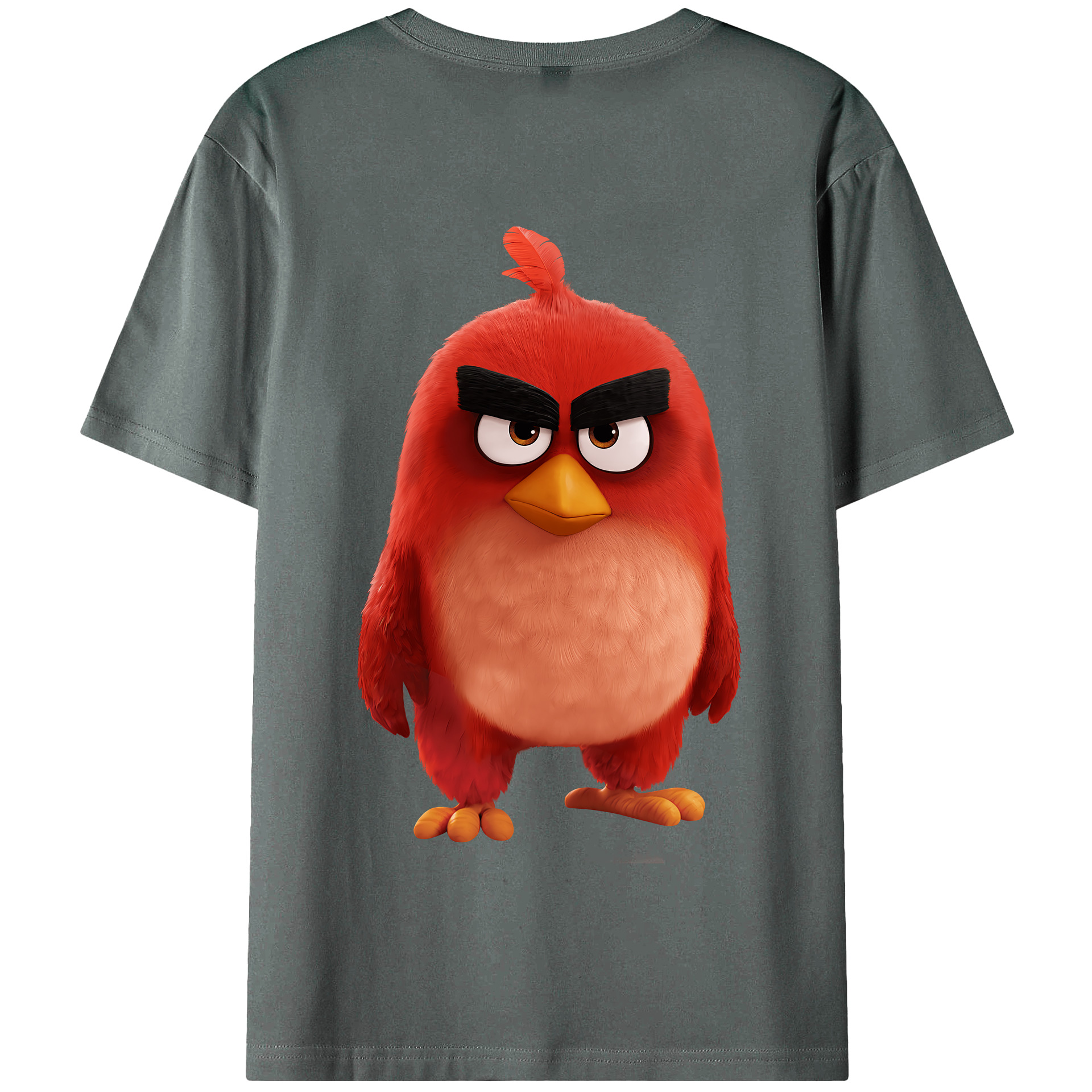 （画像用） Angry Birds アングリーバード 綿100％半袖Tシャツ（背面プリント）